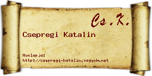 Csepregi Katalin névjegykártya