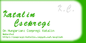 katalin csepregi business card